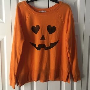 GRAYSON THREADS Pumpkin Jack-o-Lantern Sweater